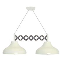 Suspension SWING 2 Blanc laqué bras ajustable plafonnier compatible LED