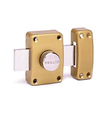 Verrou de securité a bouton pour porte avec cylindre 45 mm Alpha Bricard