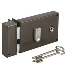 Serrure a appliquer horizontale a fouillot 6 mm Gauche Vachette