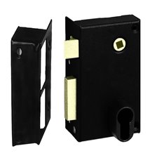 Serrure en applique a fouillot pour porte Gauche Abus profil cylindre européen