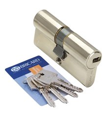 Cylindre de sécurité Astral Bricard 40 + 40 mm 4 clés reversibles crantées