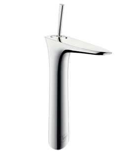 Robinet mitigeur de lavabo haut chromé design pour vasque