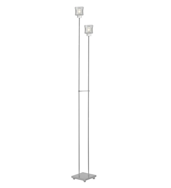 Lampadaire lampe sur pied de salon design 2 lumières 140 cm