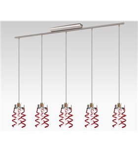 Lustre suspension 5 Lumières Plafonnier suspendu Lampe Design