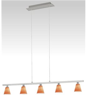 Plafonnier suspendu Lustre 5 lampes Luminaire interieur design