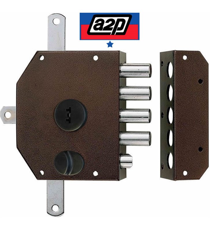 Serrure de porte 5 points A2P ouvrant Gauche tirant Bricard multipoints