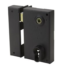 Serrure en applique Bricard monopoint verticale à fouillot Ouvrant Gauche 35 mm Pour grilles et portails