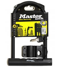 Cadenas U pour vélo Antivol 20 x 10 cm MASTER LOCK 8170DPRO Diam 12 mm