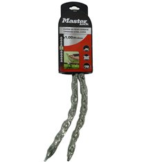 Chaine de sécurité antivol en acier cémenté 1 m x 6 mm MASTER LOCK 8011D