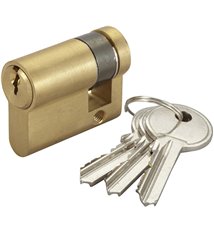Demi Cylindre de porte 10x30 mm Barillet de serrure BRICARD 3 clés