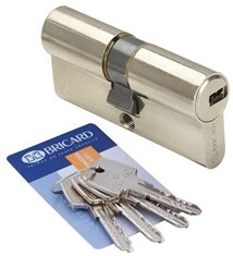 Cylindre de porte debrayable 30x30 mm BRICARD ASTRAL 4 clés et carte Barillet de sécurité
