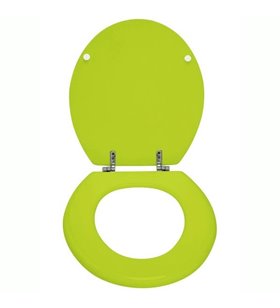 Abattant de toilette Vert en bois compressé MDF Charnière métal Siege WC standard