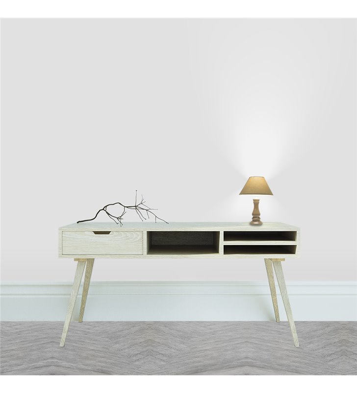 Lampe à poser sur pied couleur Taupe Ampoule E27 75 watts Design
