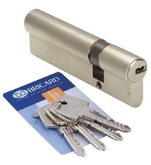 Cylindre de porte 50x30 mm BRICARD ASTRAL 4 clés reversibles et carte Barillet de sécurité