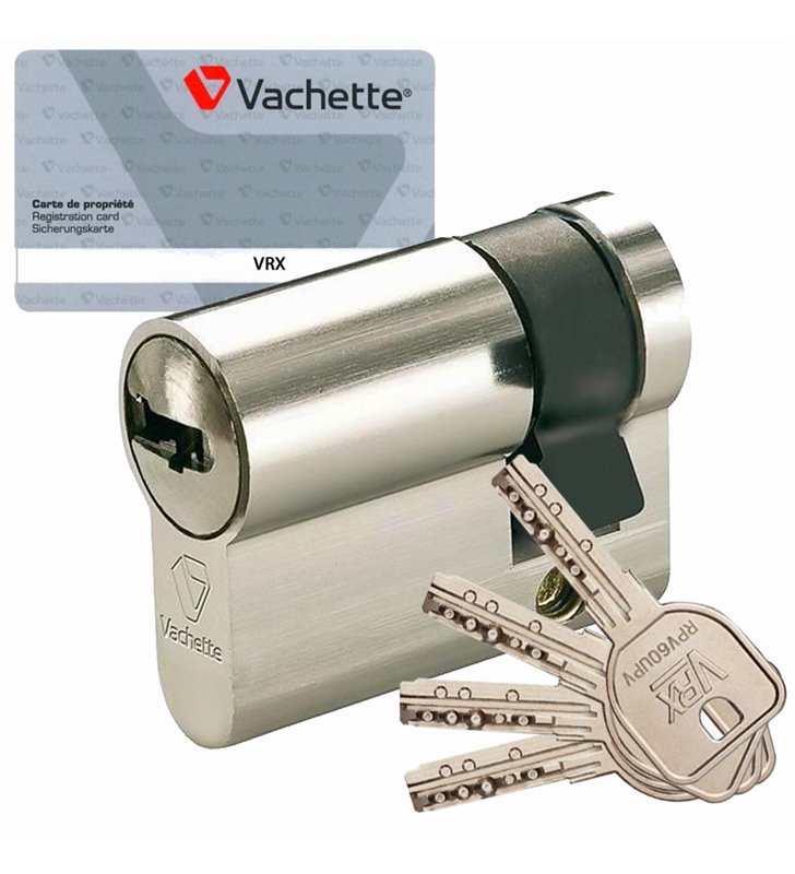 Demi Cylindre de sécurité Vachette VRX Barillet 30 x 10 pour serrure de porte