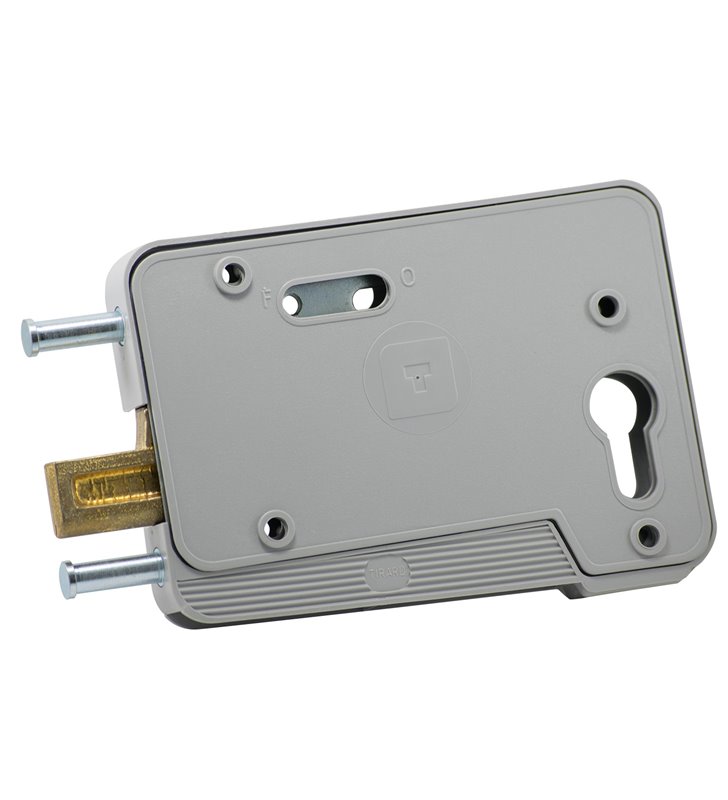 Serrure en applique horizontale Bricard garage Profil européen sans cylindre réversible droite gauche Bricard