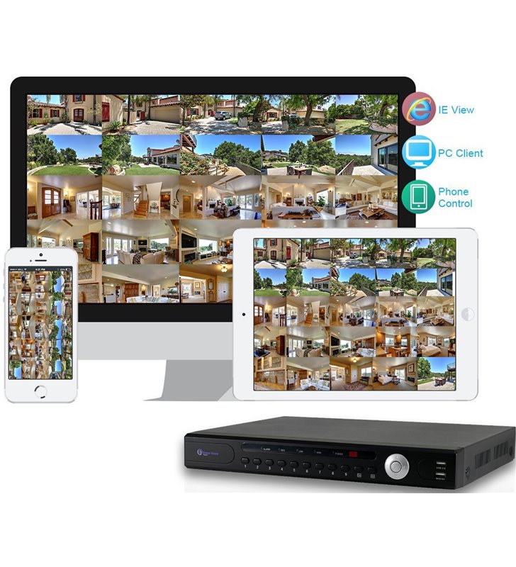 Enregistreur NVR H265/H264 25 canaux video surveillance