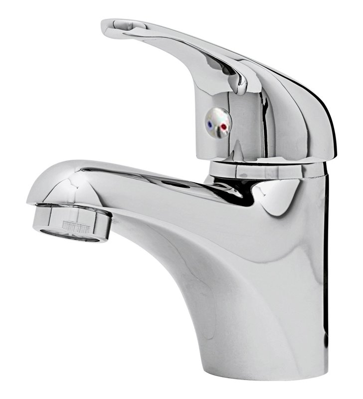 Robinet Mitigeur de lavabo Design en laiton chrome vasque