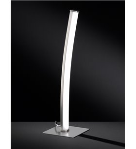 Lampe à poser design arc barre LED Eclairage acier brosse bureau salon chevet