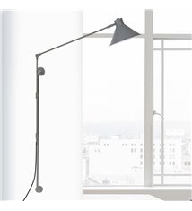 Luminaire Applique murale industrielle Lampe métal gris Eclairage d\'intérieur
