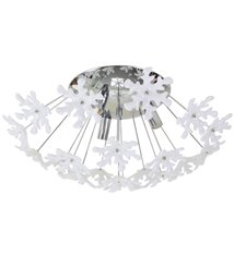 Plafonnier luminaire blanc 3 lumières Applique plafond flocons de neige