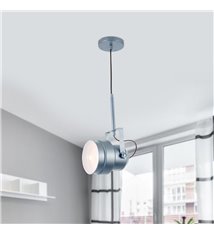 Luminaire Suspension design pour plafond lampe projecteur en métal