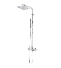 Colonne de douche design carre Robinet Mitigeur thermostatique chrome