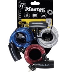 Lot de 3 antivols cables velo cadenas a cles Longueur 1.8 m