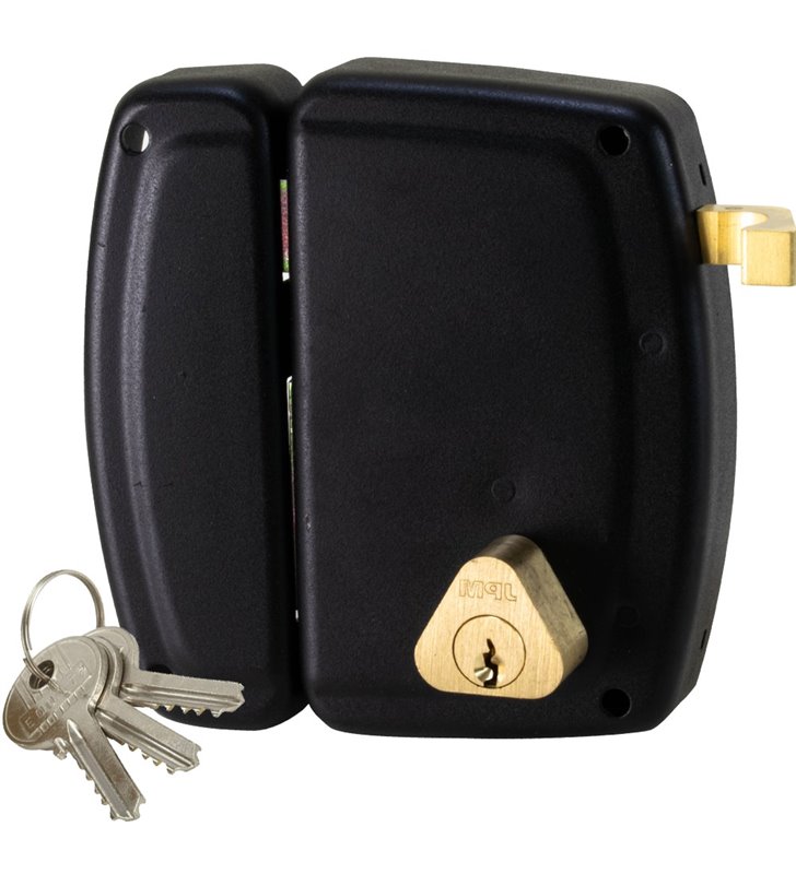 Serrure applique a tirage verticale Tirant Gauche cylindre 45 mm pene demi tour