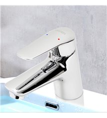 Robinet mitigeur lavabo vasque design laiton chrome