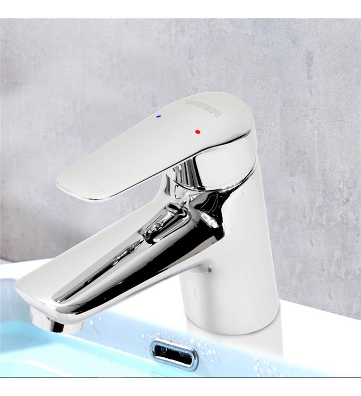 Robinet mitigeur lavabo vasque design laiton chrome