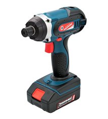 Visseuse a choc electrique sans fil 18V batterie Li ion 1.3 Ah devisseuse Silverline 268895