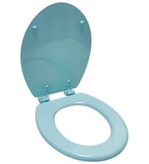 Abattant WC en Bois compresse HDF Vert pale Siege de toilette Universel