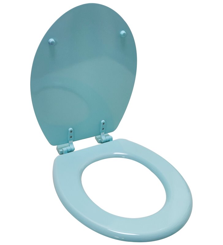 Abattant WC en Bois compresse HDF Vert pale Siege de toilette Universel