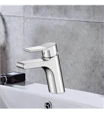 Robinet vasque mitigeur design de lavabo bec fixe laiton chrome