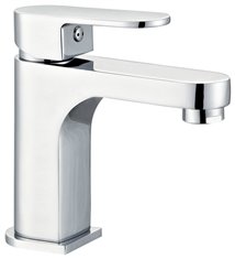 Robinet mitigeur design de lavabo vasque bec fixe en laiton chrome
