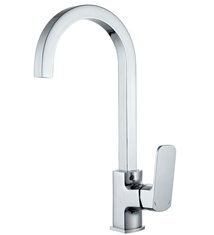 Mitigeur d\'évier Robinet cuisine bec haut laiton chrome