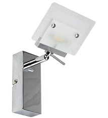 Applique orientable LED intégré 1 lumière métal et verre 16 cm 6W