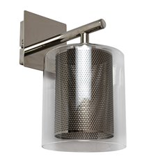 Applique murale abat jour verre et grille alu Luminaire design LED G9