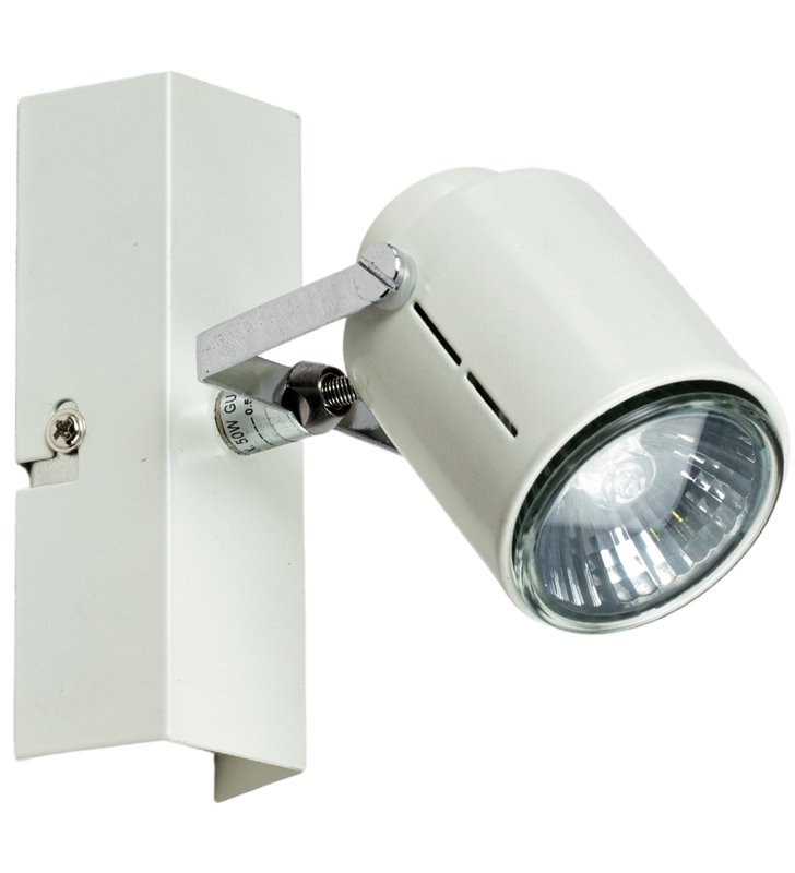 Applique murale Blanc 1 Spot orientable inclinable 42W GU10 Luminaire design