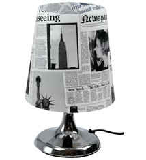 Lampe a poser journal newspaper bureau chambre deco moderne