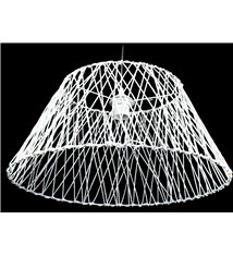 Suspension Lustre Abat jour tresse corde blanc Plafonnier suspendu