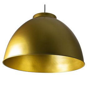 Suspension dome metal dore Lustre Plafond Luminaire XXL LED