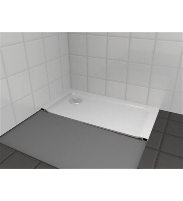 Receveur de douche Kinestart Kinedo blanc Bac Extra Plat 120 x 80 x 3,2 RD120