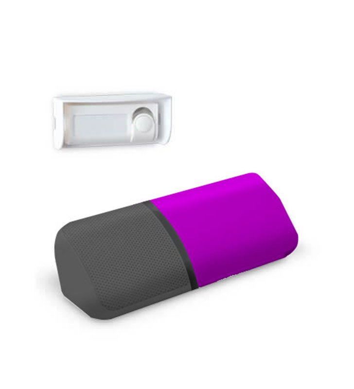 Carillon blanc Jazzy 100 Fushia EXTEL Sonnette de porte Sans Fil Portée 100 m
