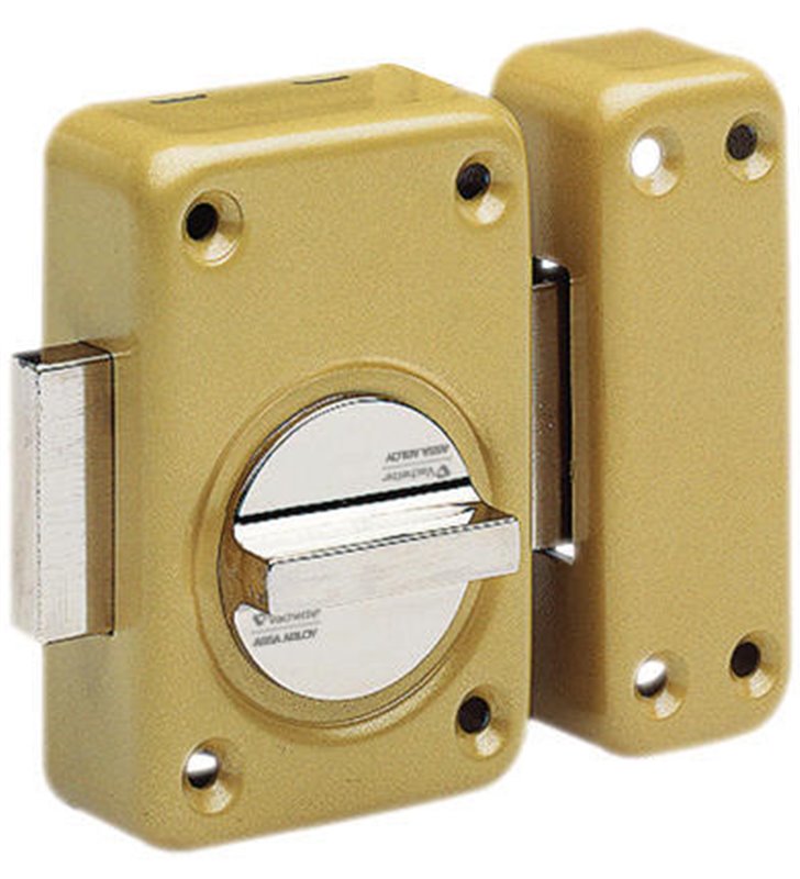 Paire 2 Verrous bouton porte 36 a 40 mm et 1 Cylindre 30x30 Vachette V136
