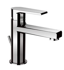 Robinet salle de bain mitigeur de lavabo chromé avec économie d\'eau et vidage inclus