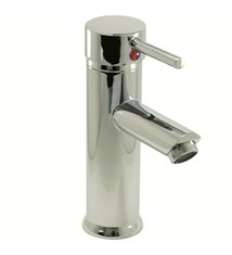 Robinet salle de bain mitigeur de lavabo chromé butée écostop et système vidage