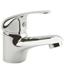 Robinet salle de bain mitigeur de lavabo bas chromé vidage complet