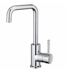 Robinet salle de bain mitigeur de lavabo et vasque haut Chromé vidage push clic clac